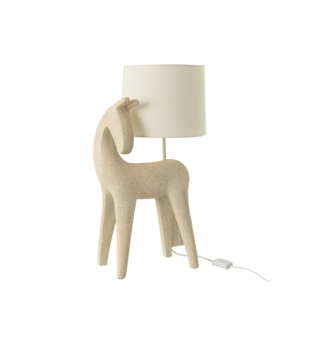 Lampa stołowa HORSE 56 cm beżowa*J-Line Best