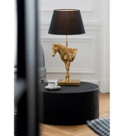 Lampa stołowa HORSE 70 cm złota*J-Line Clearance