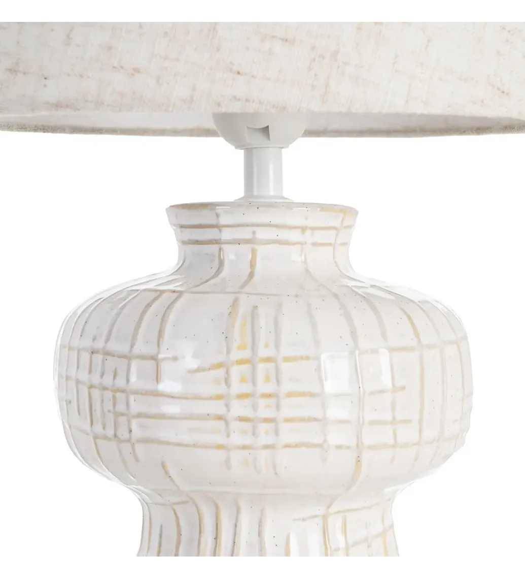 Lampa stołowa ILUMINA 41 cm ceramika biała*Zona-Design New