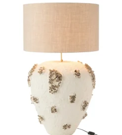 Lampa stołowa JILLY 105 cm terrakota biała*J-Line Clearance