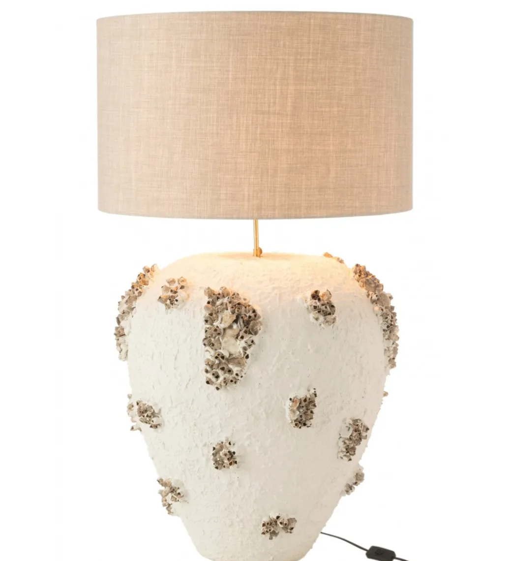 Lampa stołowa JILLY 105 cm terrakota biała*J-Line Clearance