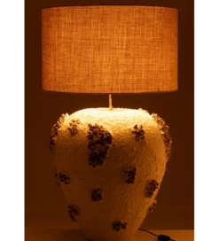 Lampa stołowa JILLY 105 cm terrakota biała*J-Line Clearance