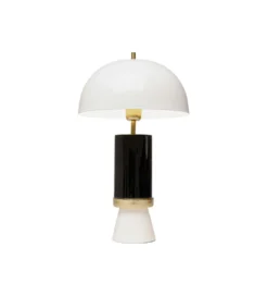 Lampa stołowa JOSY 51 cm czarno biało*KDesign