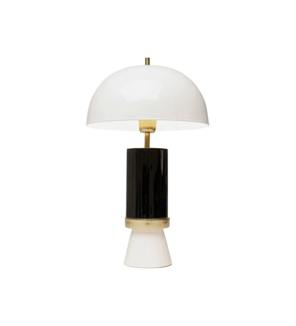 Lampa stołowa JOSY 51 cm czarno biało*KDesign