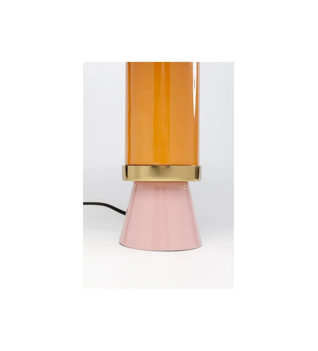 Lampa stołowa JOSY 51 cm różowa*KDesign New