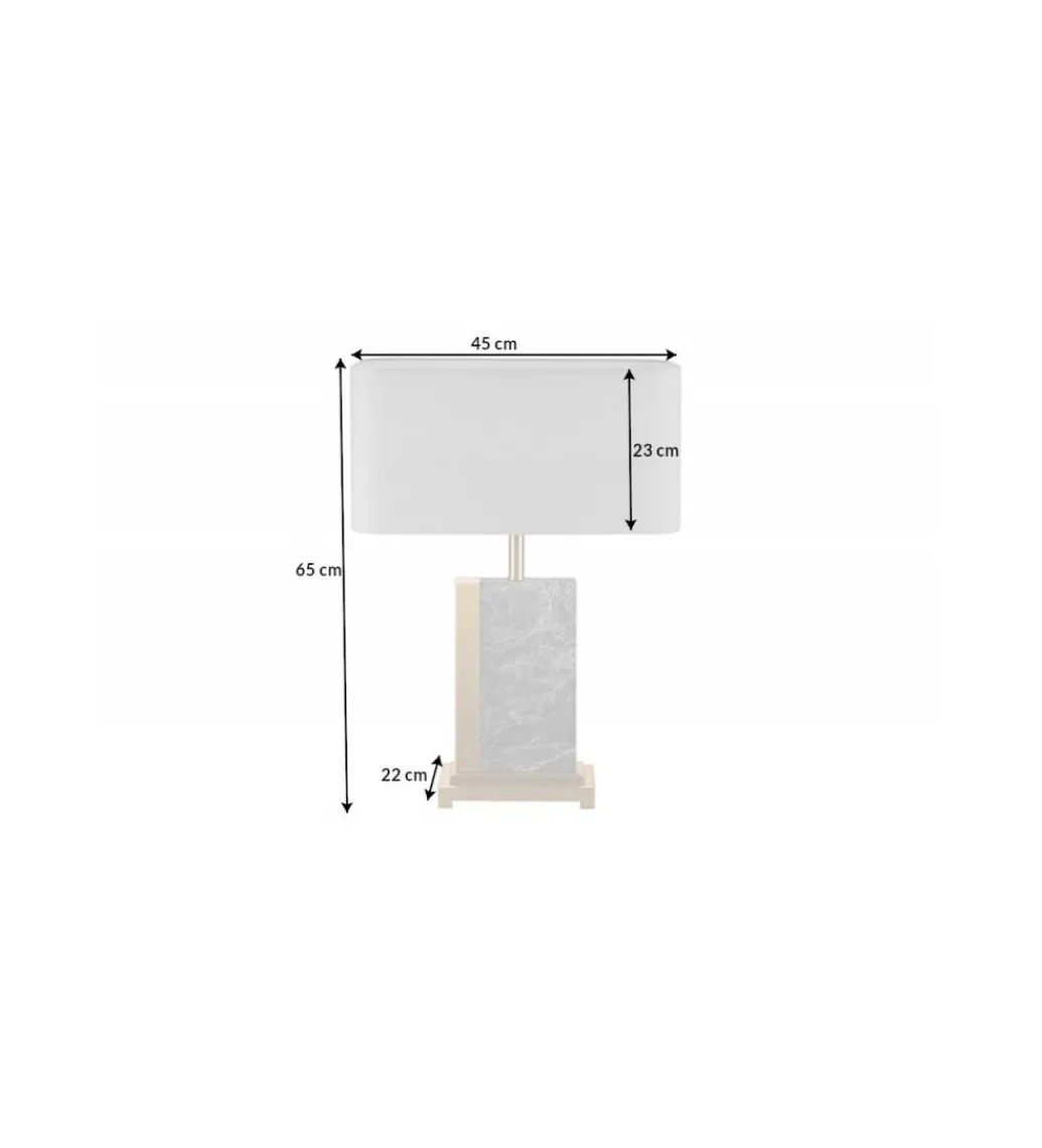 Lampa stołowa KARIN 45 cm szara*Invicta Interior - przedsprzedaż Sale