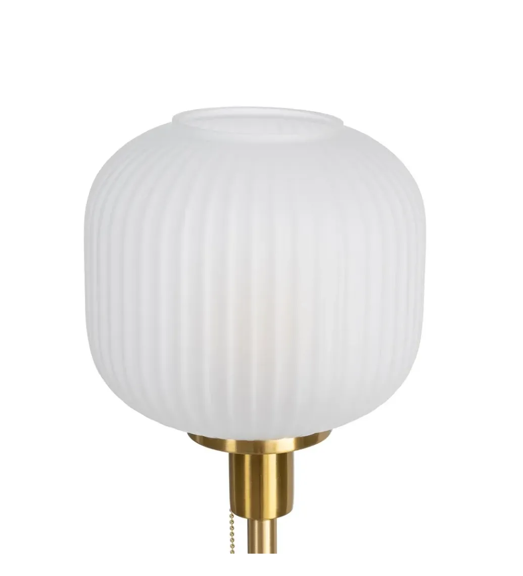 Lampa stołowa KESAMON 60 cm złotobiała*Zona-Design Best
