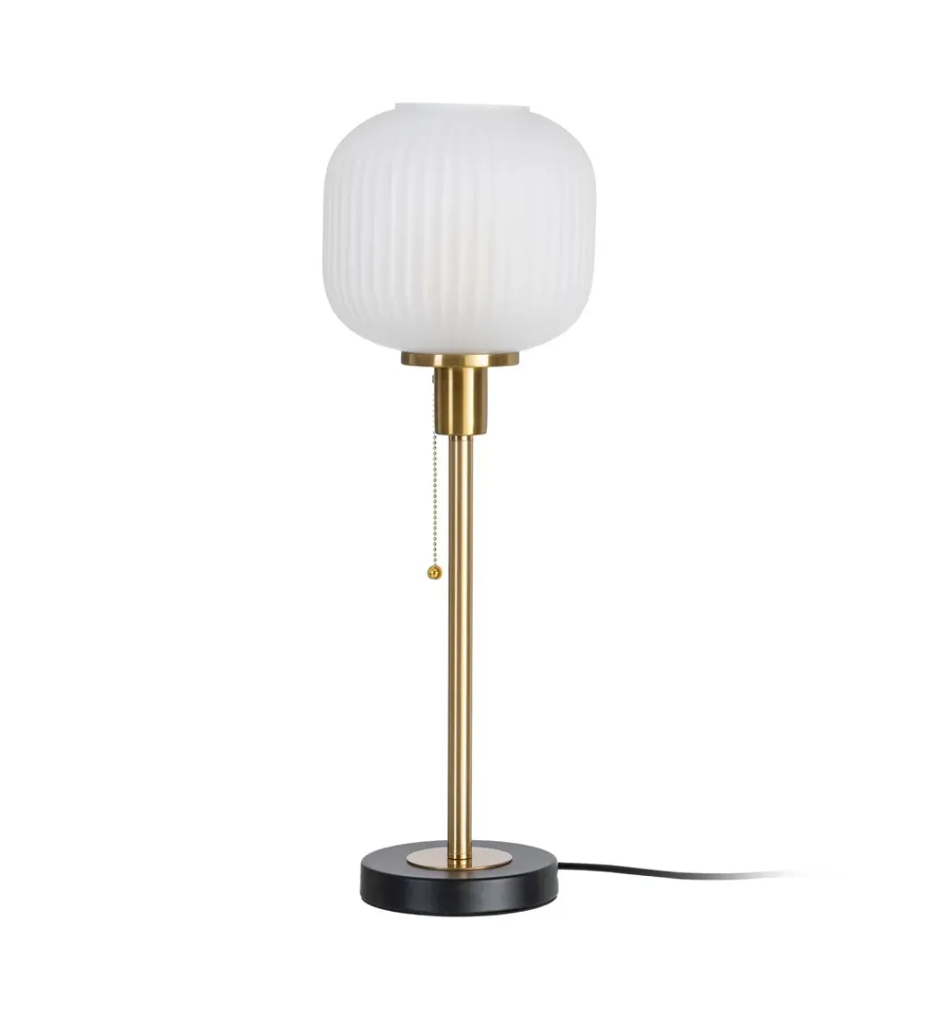 Lampa stołowa KESAMON 60 cm złotobiała*Zona-Design Best