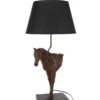 Lampa stołowa KOŃ 70 cm ciemnobrązowy*J-Line Outlet