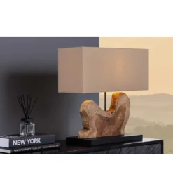 Lampa stołowa KORA 50 cm beżowa*Invicta Interior Clearance