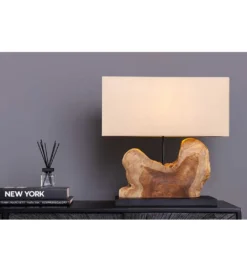 Lampa stołowa KORA 50 cm beżowa*Invicta Interior Clearance
