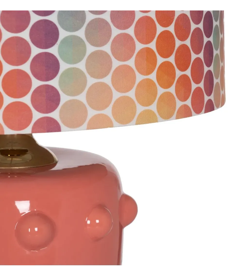 Lampa stołowa LATEBLE 60 cm ceramika różowa*Zona-Design Hot