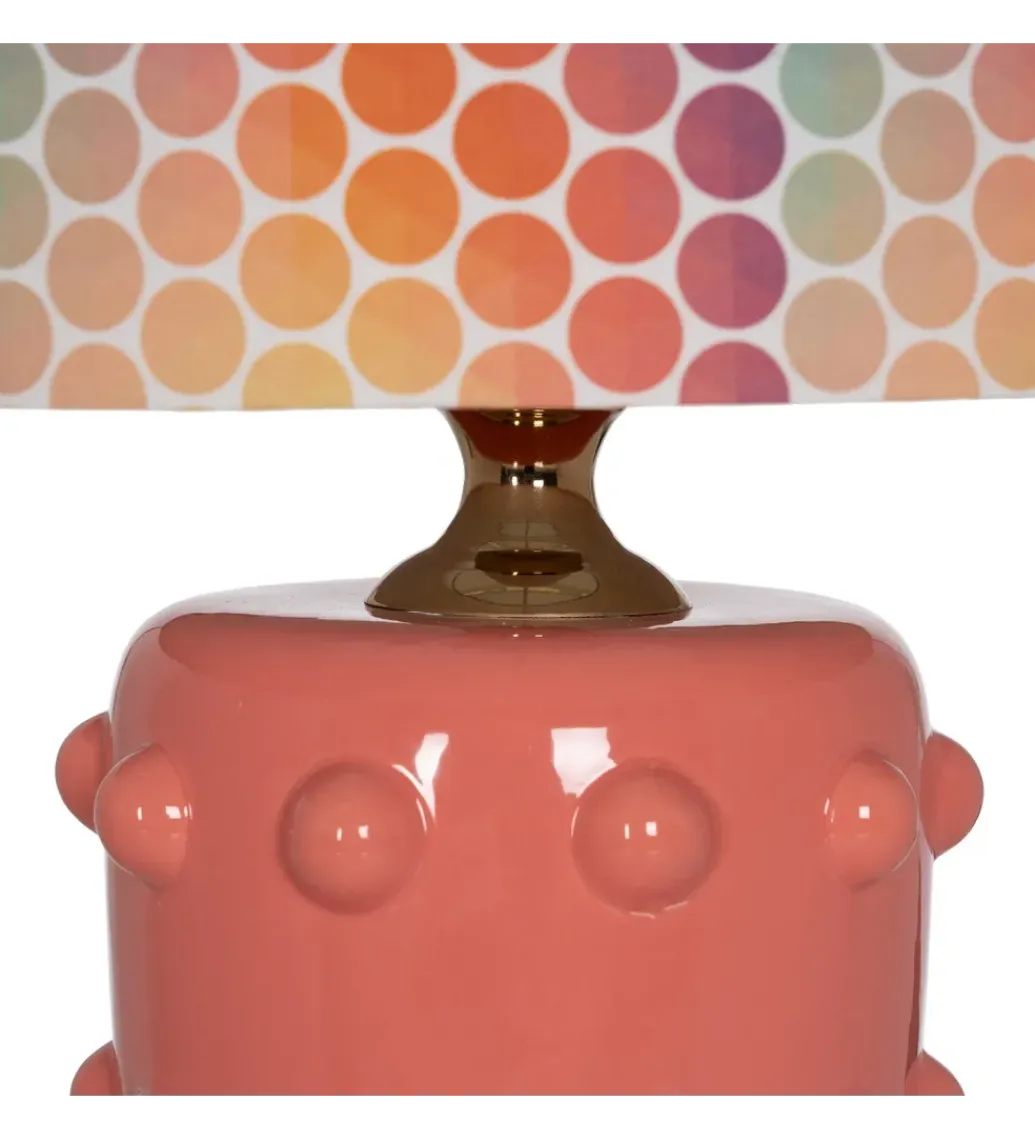 Lampa stołowa LATEBLE 60 cm ceramika różowa*Zona-Design Hot