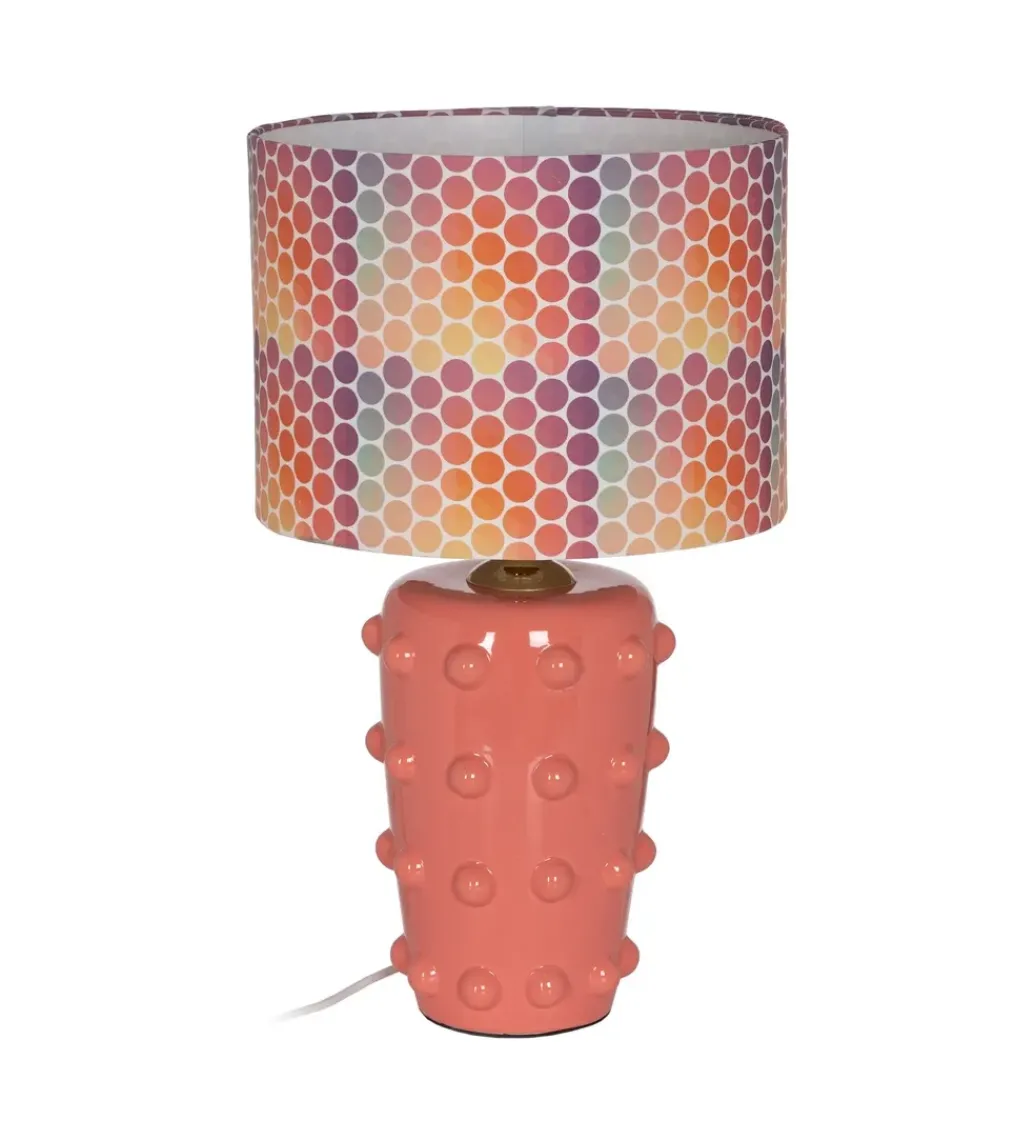 Lampa stołowa LATEBLE 60 cm ceramika różowa*Zona-Design Hot