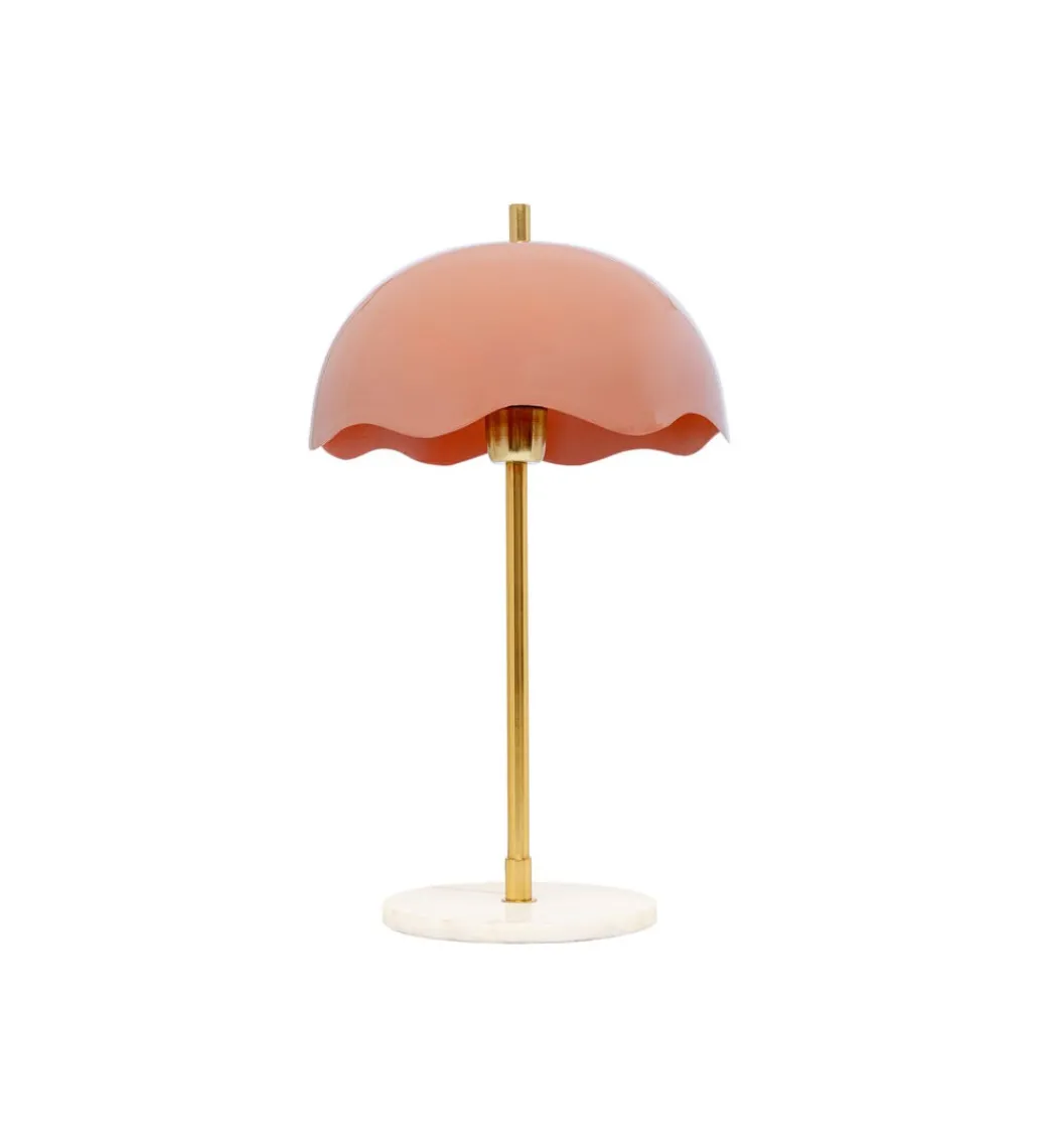 Lampa stołowa LIA 50 cm złota różowa*KDesign Clearance