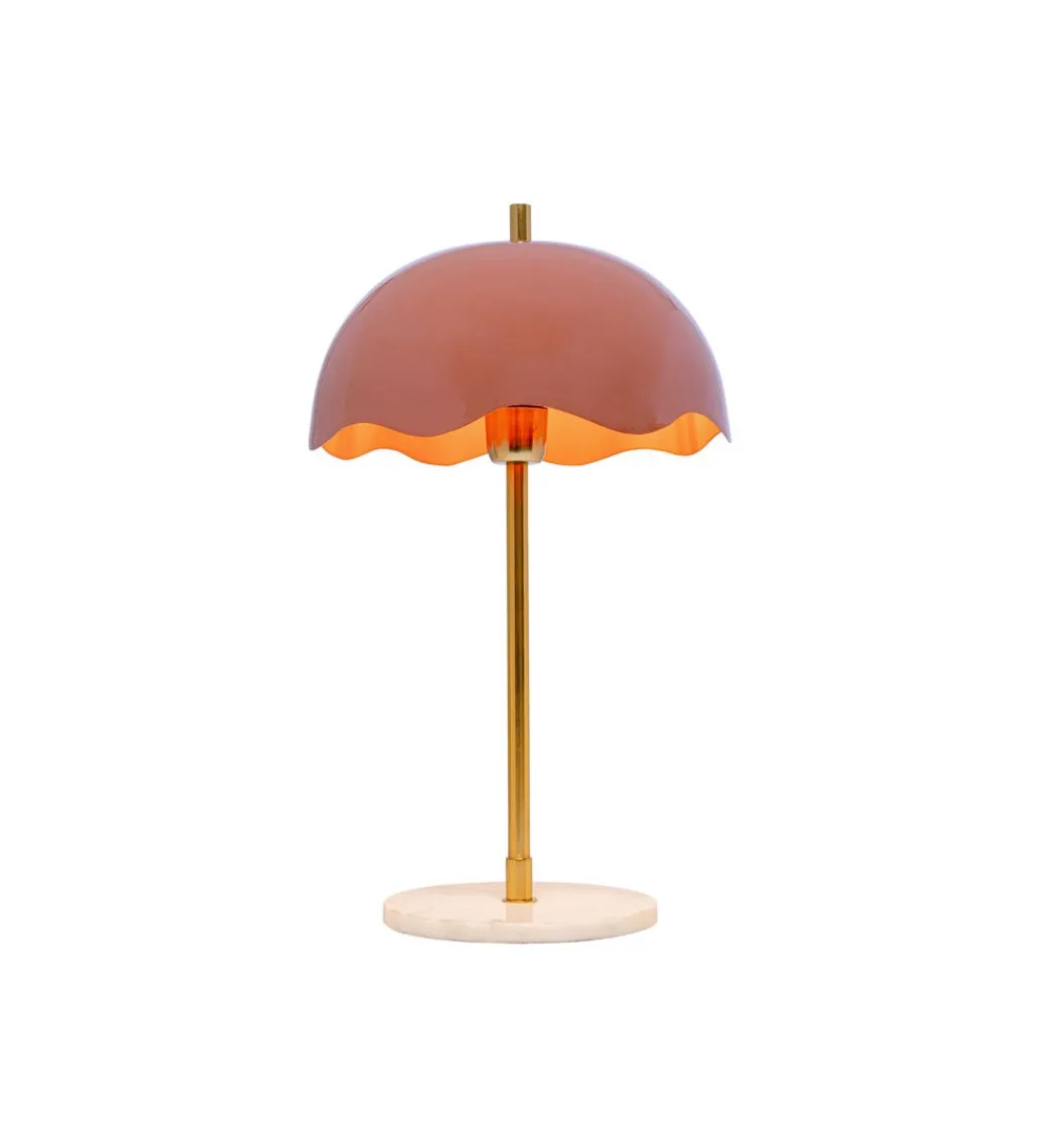 Lampa stołowa LIA 50 cm złota różowa*KDesign Clearance