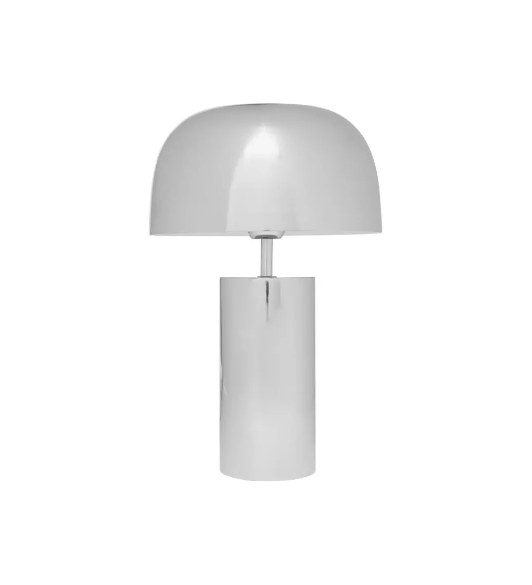 Lampa stołowa LOUNGRY 38 cm srebrna*KDesign New