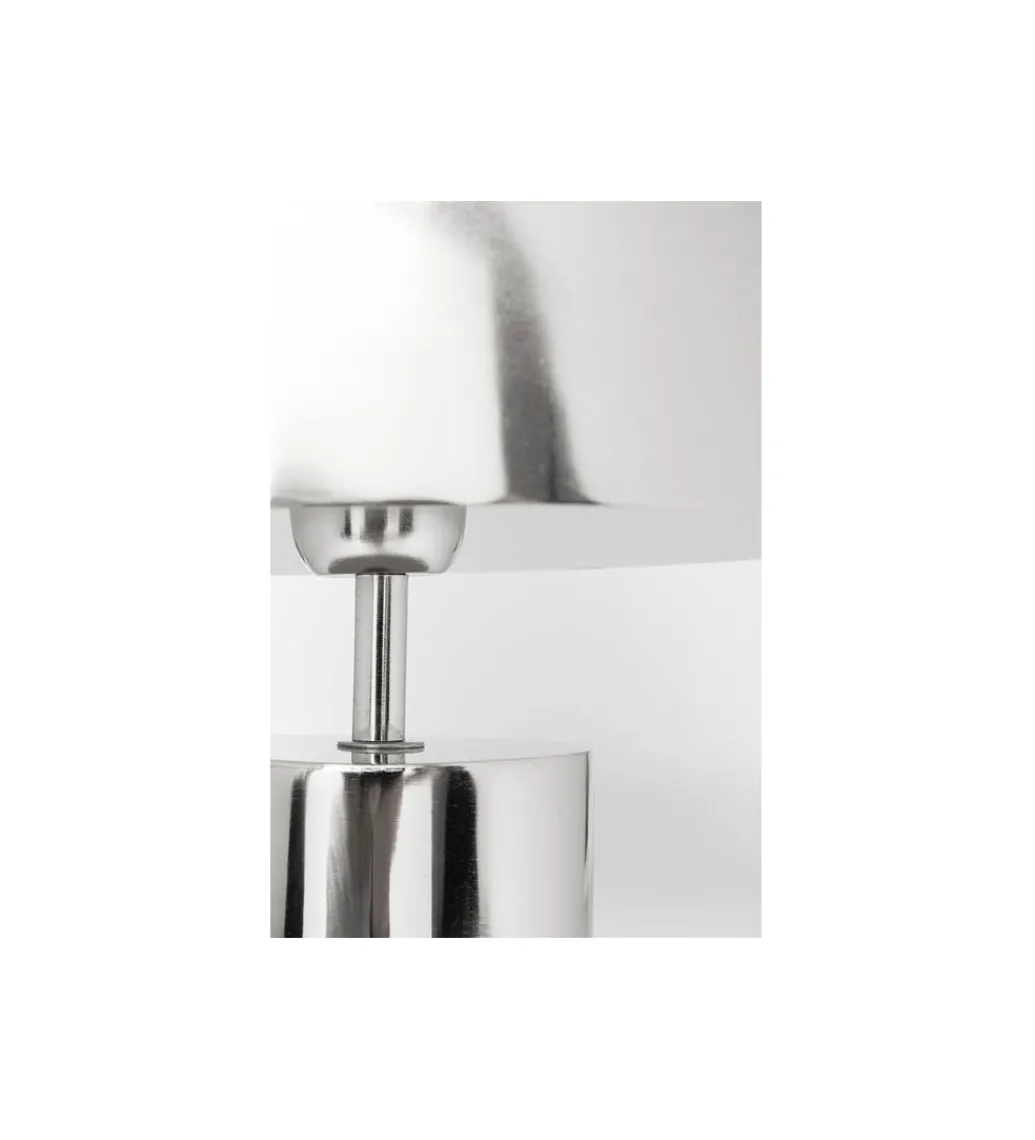 Lampa stołowa LOUNGRY 38 cm srebrna*KDesign New