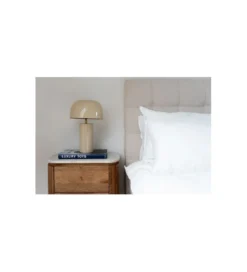 Lampa stołowa LOUNGRY ECRU 38 cm biała*KDesign Discount