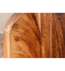 Lampa stołowa LOVERS 60 cm drewno deszczowe boucle*Invicta Interior