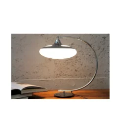 Lampa stołowa Luna Logo 45 cm srebrna*Invicta Interior Best