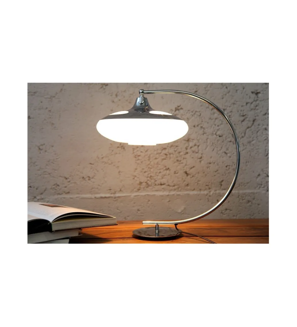 Lampa stołowa Luna Logo 45 cm srebrna*Invicta Interior Best