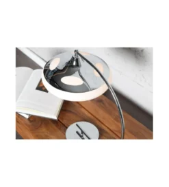 Lampa stołowa Luna Logo 45 cm srebrna*Invicta Interior Best