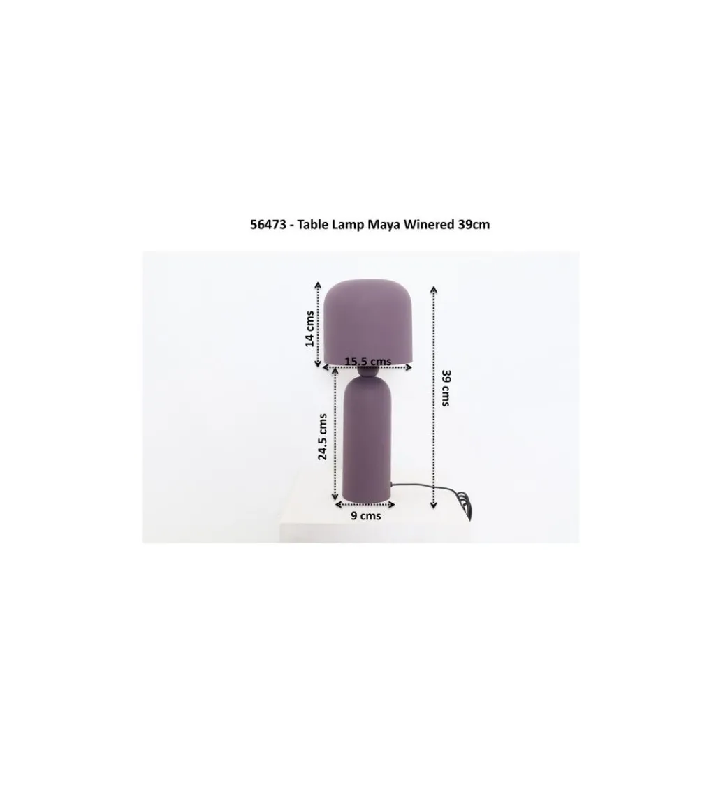 Lampa stołowa MAYA 39 cm fioletowa*KDesign Clearance