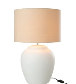 Lampa stołowa MELI 41 cm biała*J-Line Clearance
