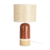 Lampa stołowa MENOSEA 51 cm terrakota kremowa*Zona-Design Clearance