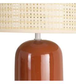 Lampa stołowa MENOSEA 51 cm terrakota kremowa*Zona-Design Clearance
