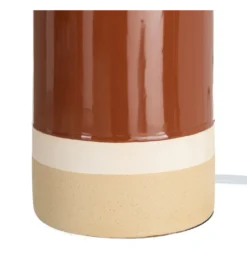 Lampa stołowa MENOSEA 112 cm terrakota kremowa*Zona-Design Online