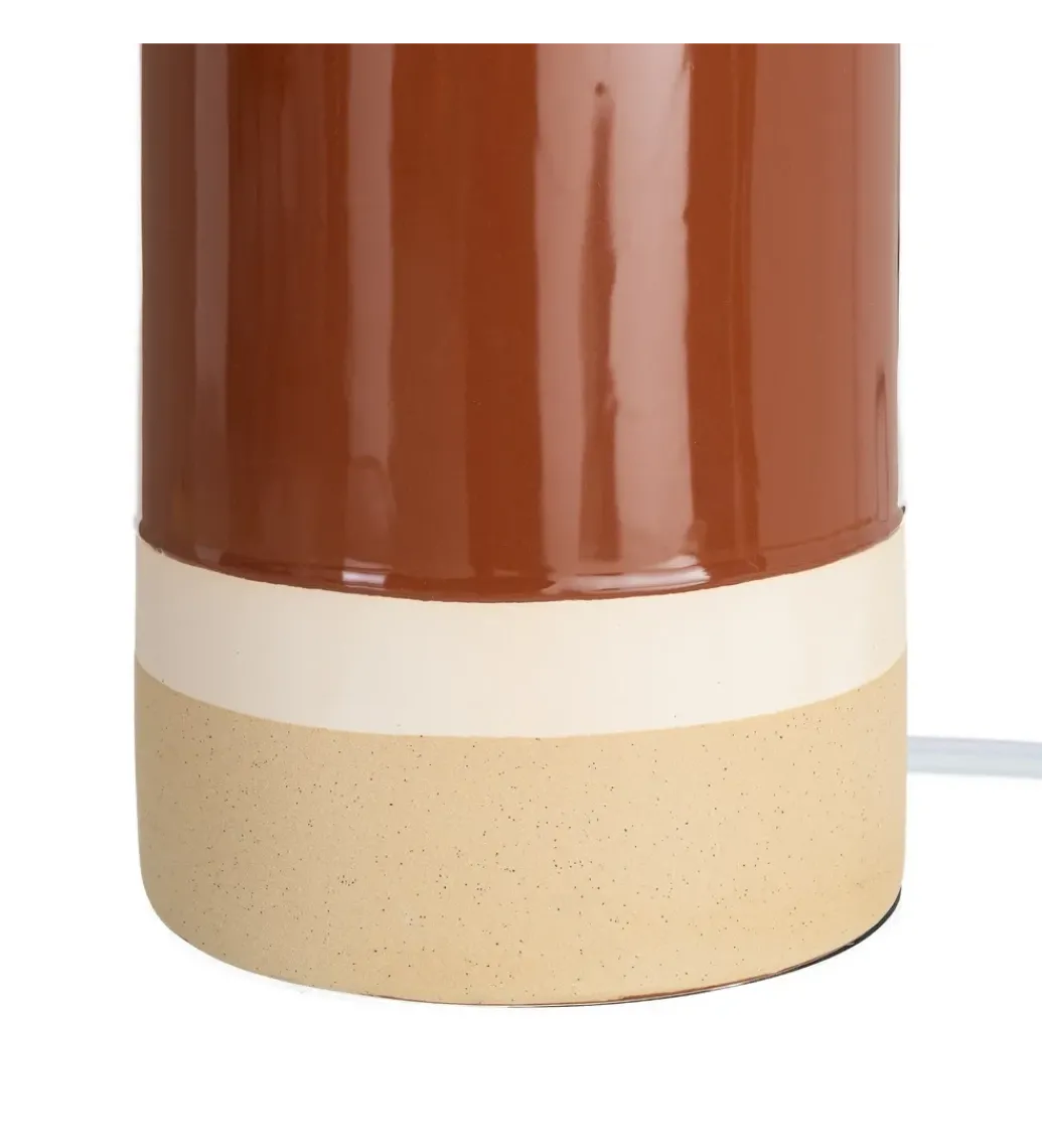 Lampa stołowa MENOSEA 112 cm terrakota kremowa*Zona-Design Online