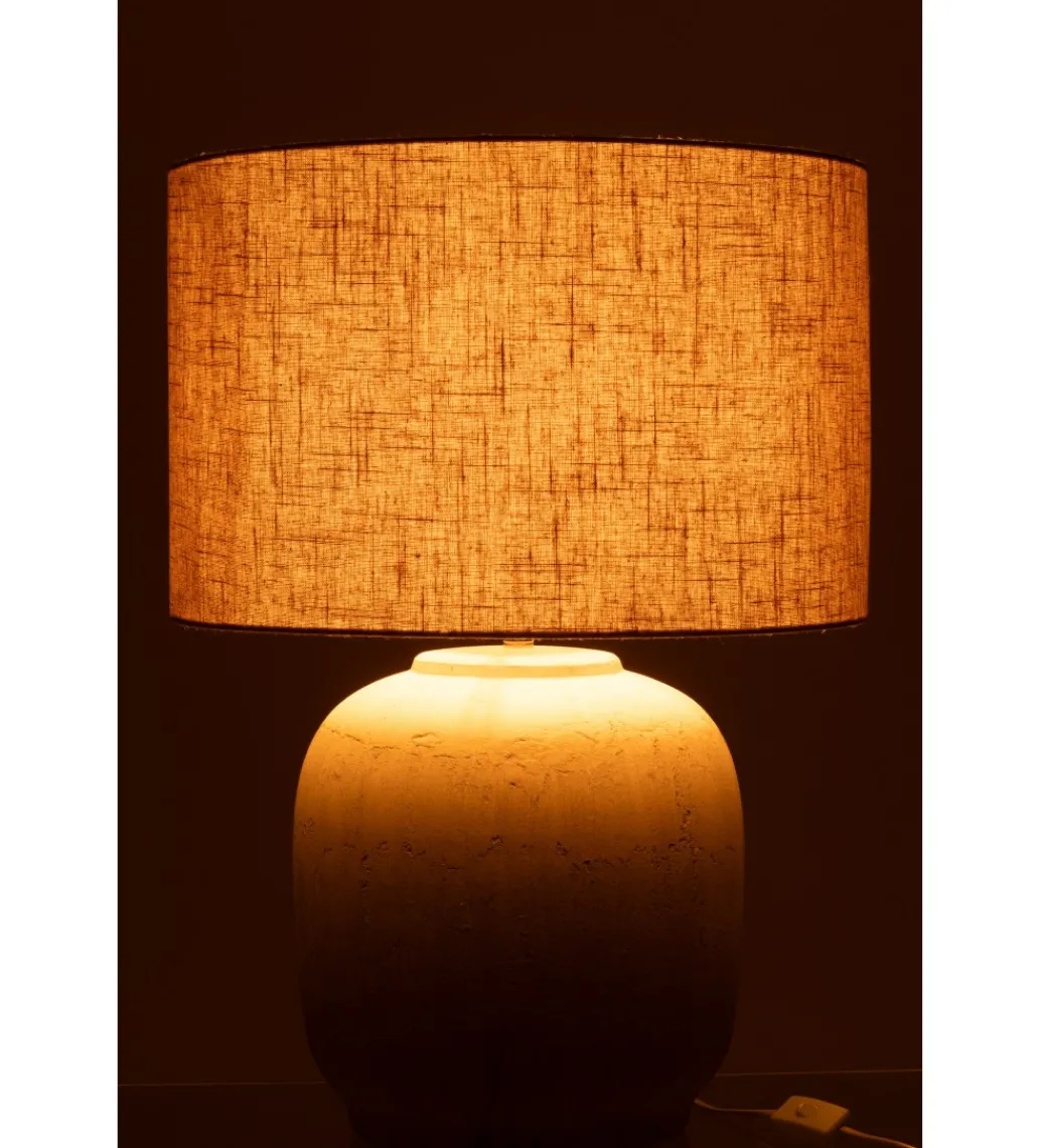 Lampa stołowa MIA 64 cm terrakota beżowa*J-Line Outlet
