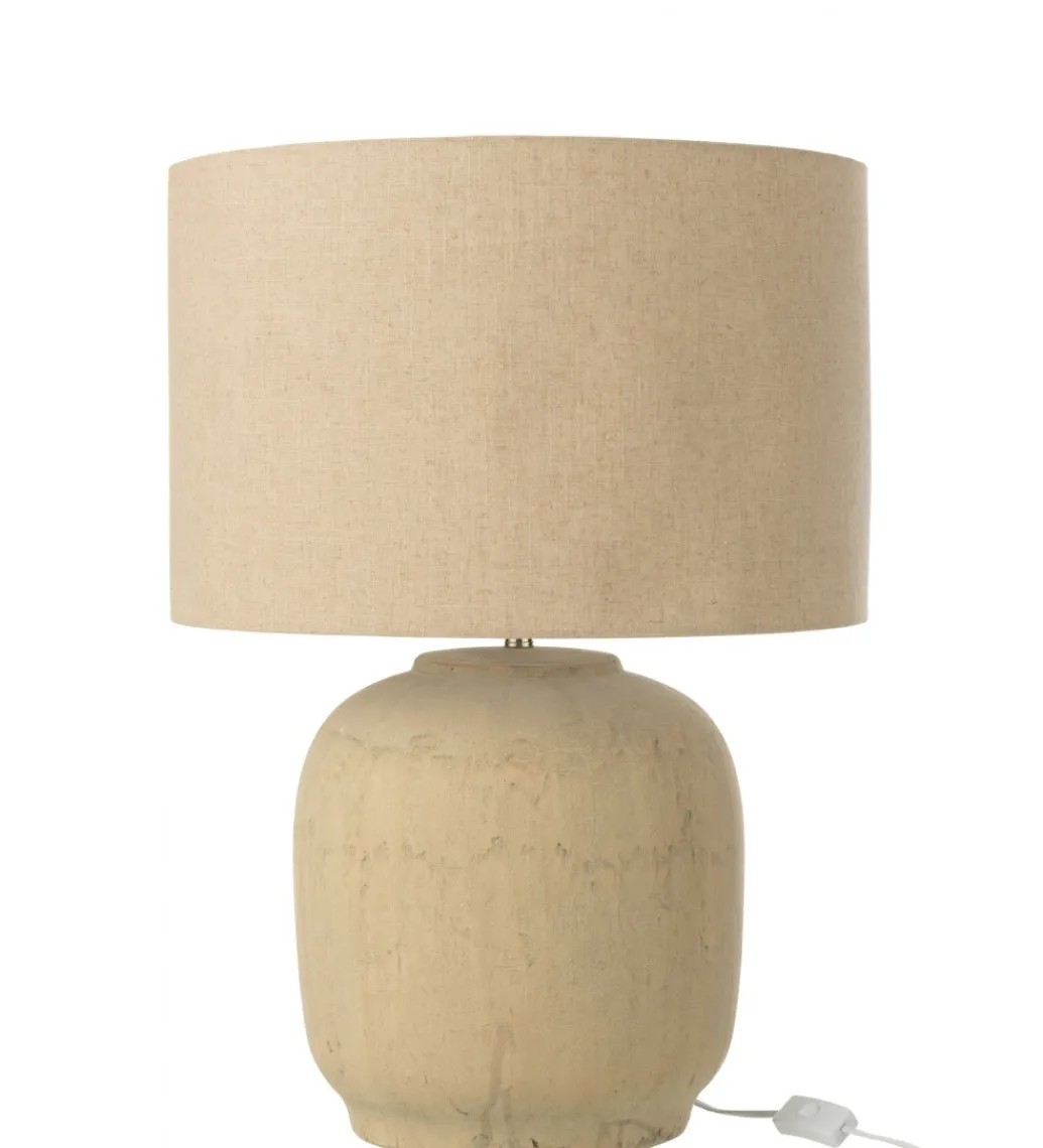 Lampa stołowa MIA 64 cm terrakota beżowa*J-Line Outlet