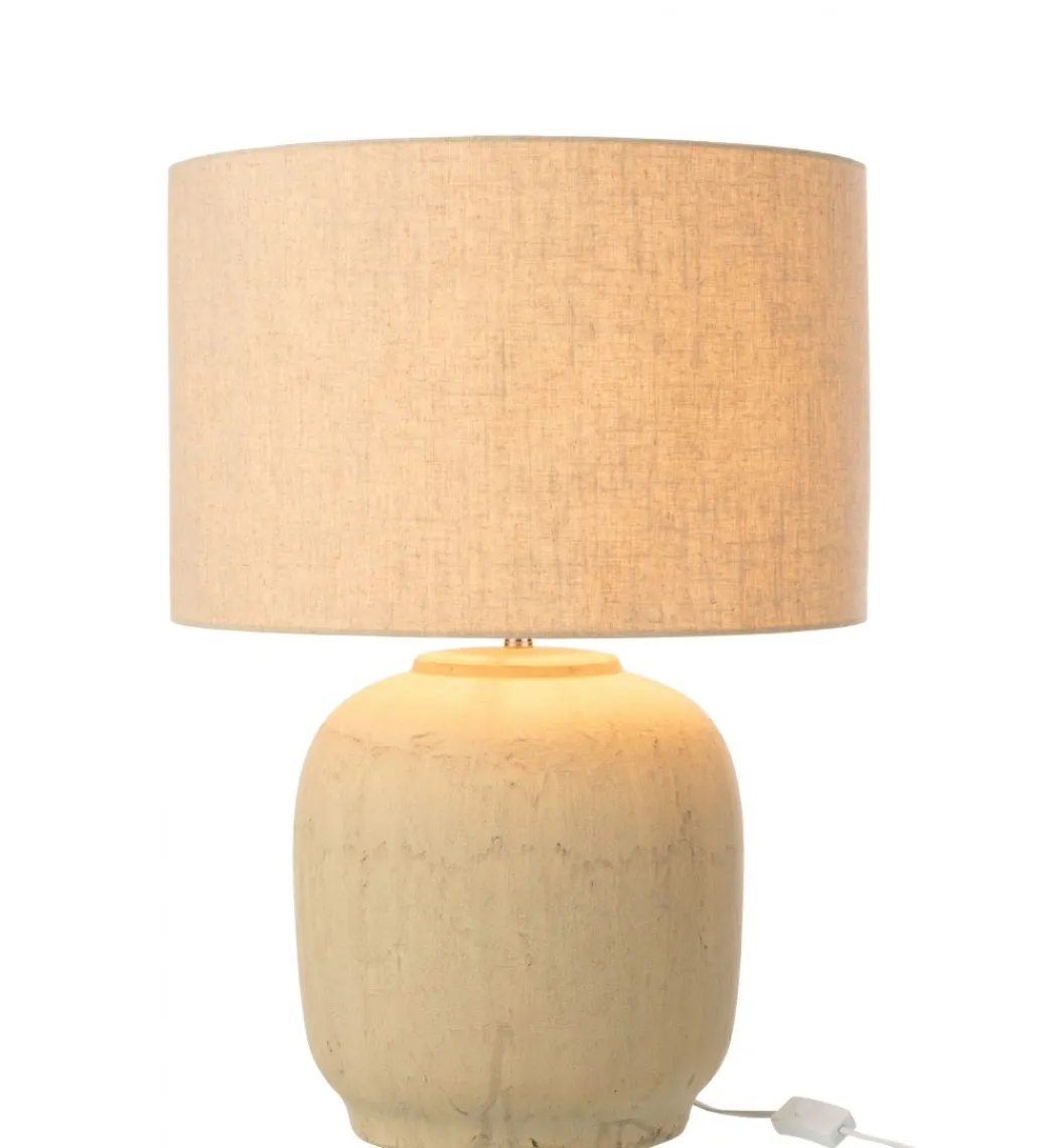 Lampa stołowa MIA 64 cm terrakota beżowa*J-Line Outlet