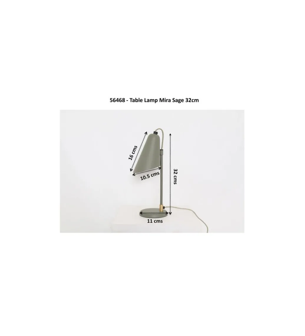 Lampa stołowa MIRA SAGE 32 cm*KDesign New