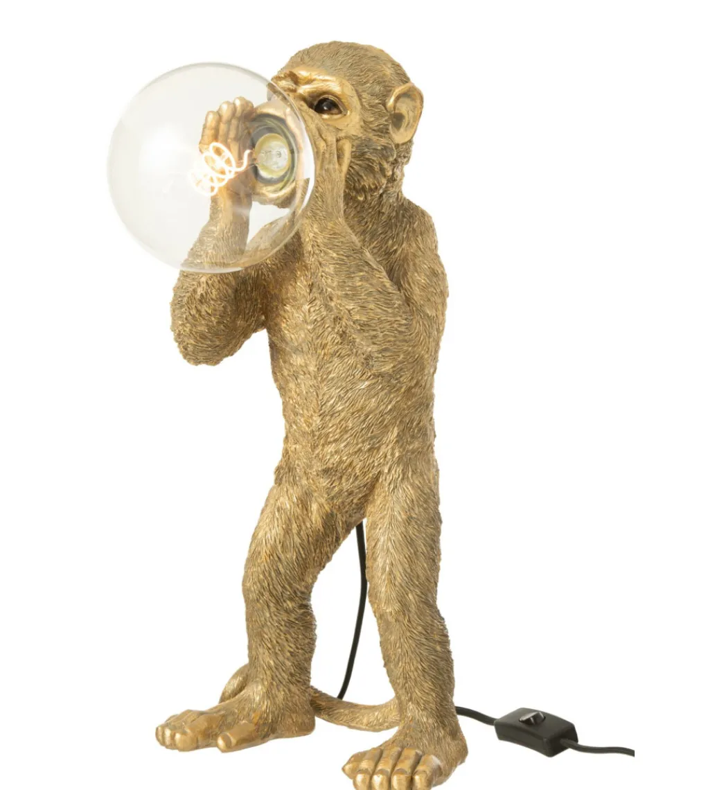Lampa stołowa MONKEY 46 cm złota*J-Line Hot