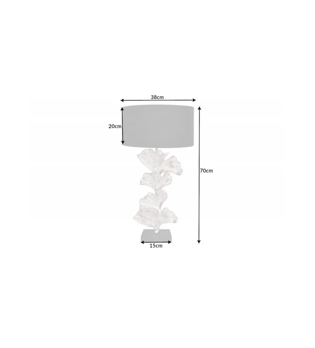 Lampa stołowa Morella 70 cm srebrna*Invicta Interior Sale