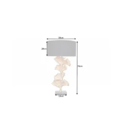 Lampa stołowa Morella 70 cm srebrna*Invicta Interior Sale