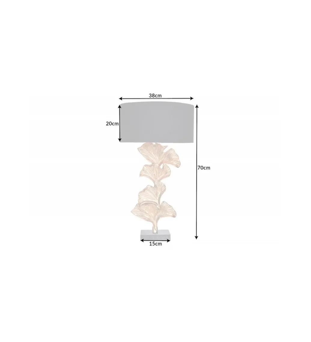 Lampa stołowa Morella 70 cm srebrna*Invicta Interior Sale