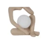 Lampa stołowa MUJER 35 cm beżowo biała*Zona-Design New