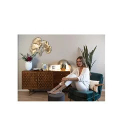 Lampa stołowa MUSHROOM 44 cm brąz*KDesign Sale