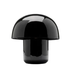Lampa stołowa MUSHROOM SHINY 20 cm czarna*KDesign Hot