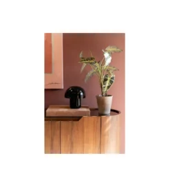 Lampa stołowa MUSHROOM SHINY 20 cm czarna*KDesign Hot