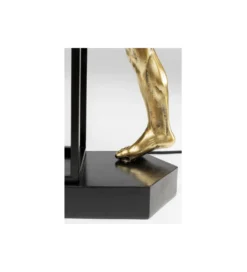 Lampa stołowa NUDE MAN STRECHING 39 cm złota*KDesign Online