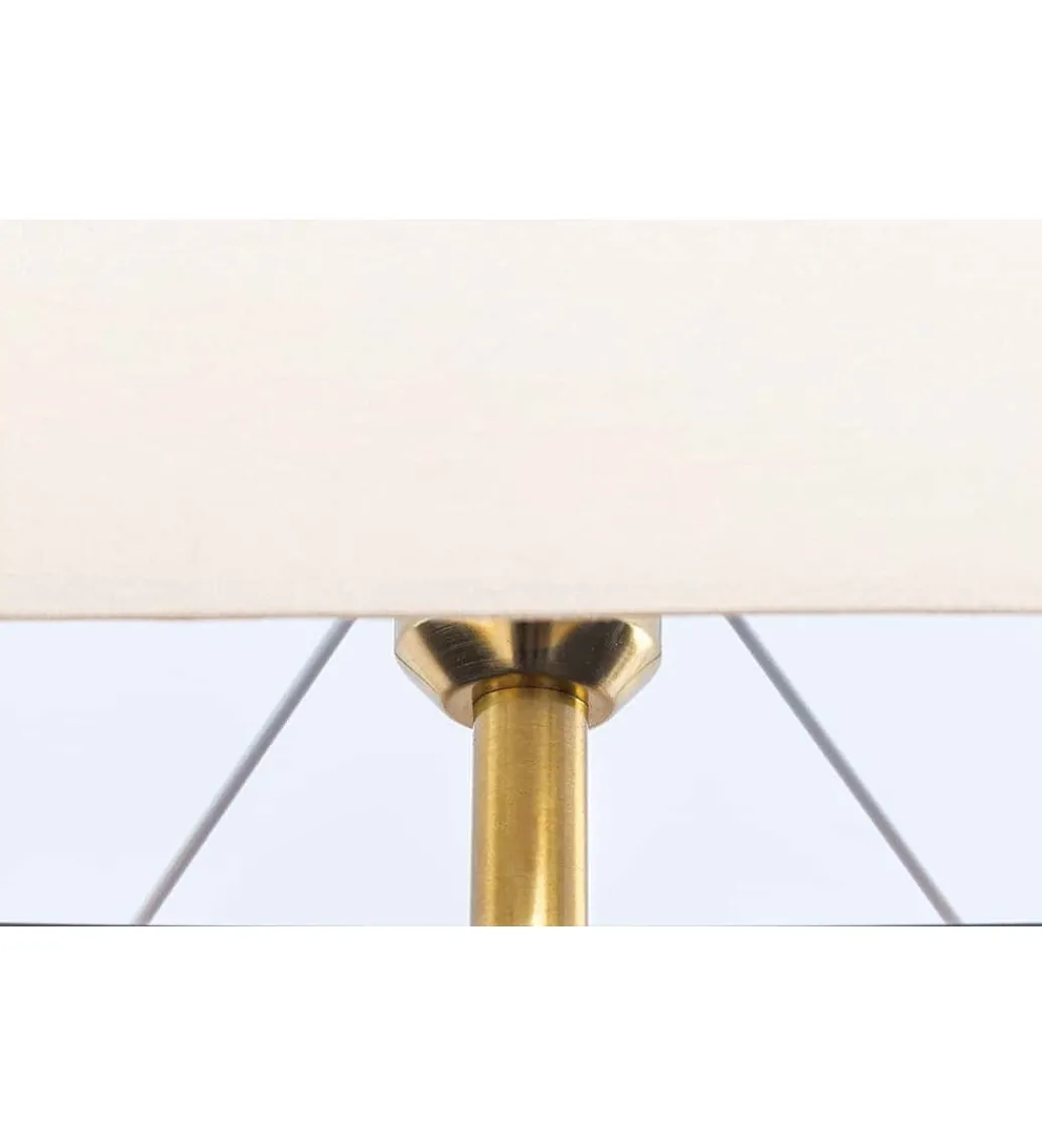 Lampa stołowa OMAR 80 cm beżowa*Invicta Interior Clearance