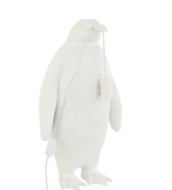 Lampa stołowa Pingwin 59 cm biała*J-Line Outlet