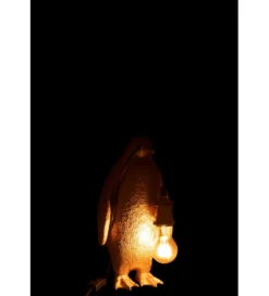 Lampa stołowa Pingwin 35 cm złota*J-Line