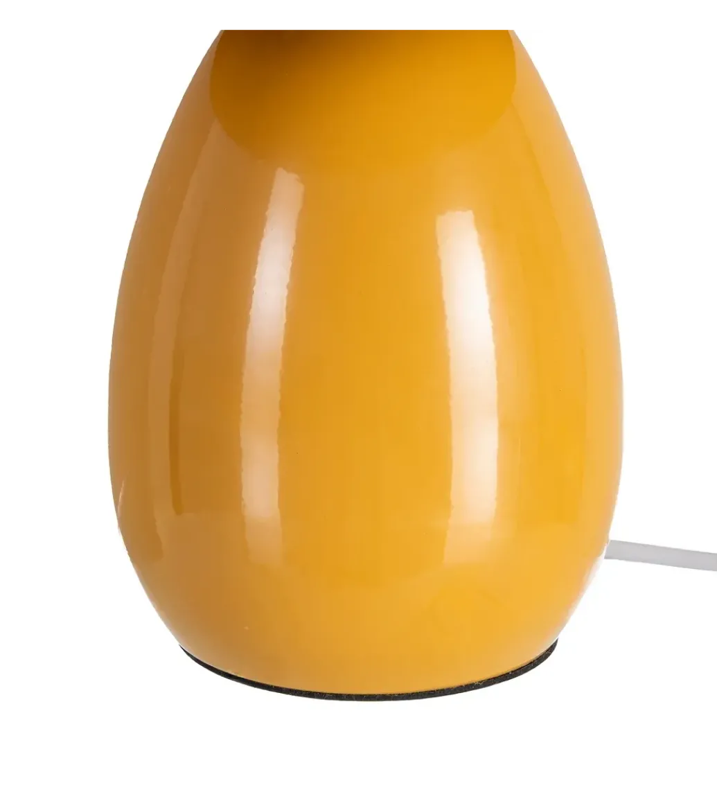 Lampa stołowa POBURNA 25 cm musztardowa*Zona-Design Outlet